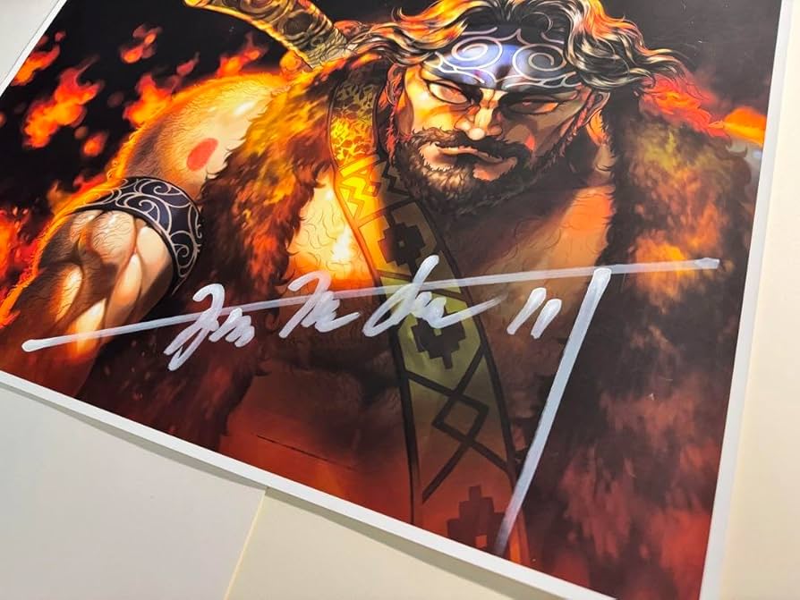 Amazon.co.jp: 板垣恵介先生の直筆サインと拇印。刃牙展の版画